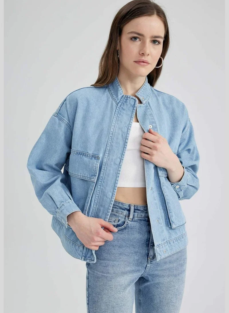DeFacto Woman Cargo Fıt Denim Jacket
