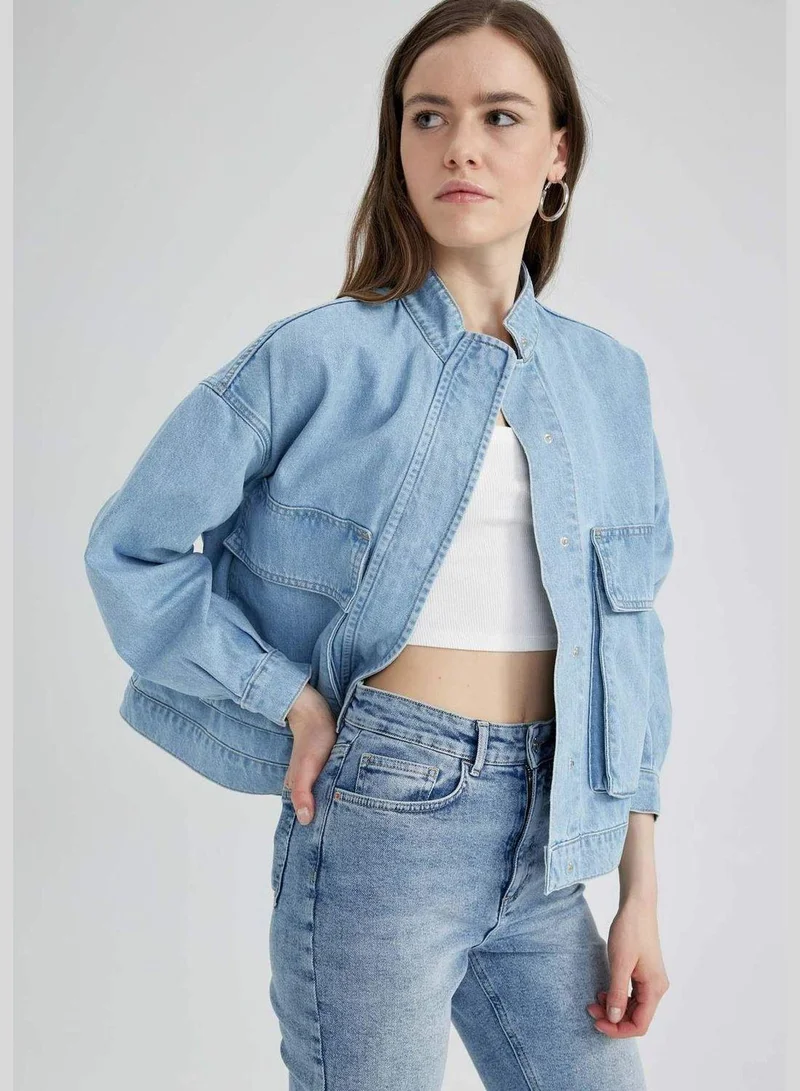 DeFacto Woman Cargo Fıt Denim Jacket