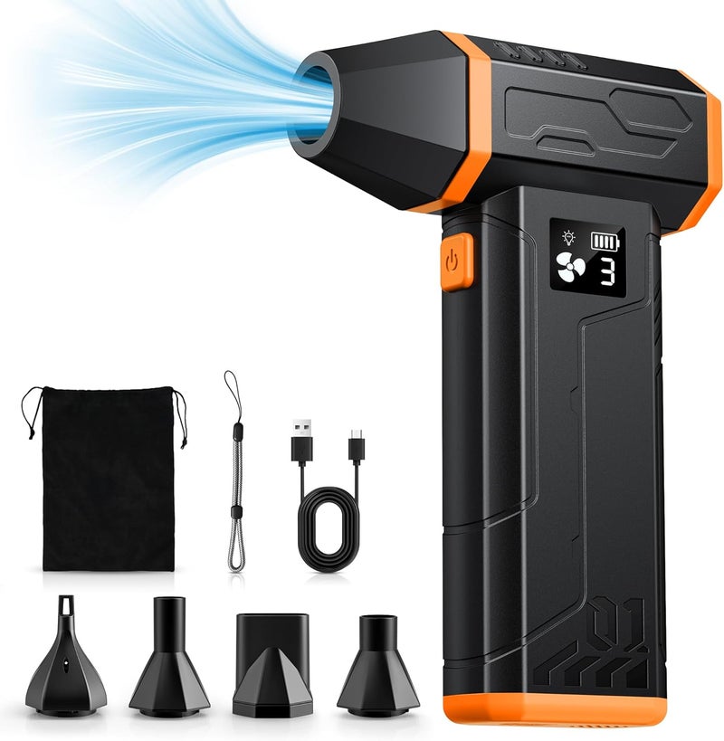 ONEWAY Compressed Air Duster - 150000RPM Rechargeable Cordless Air Blower with LED Light - Image 1