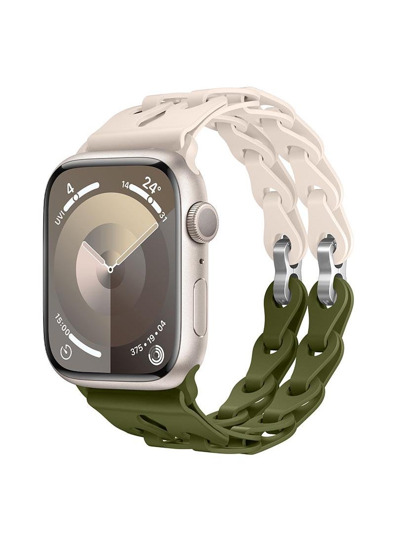 Y&D For Apple 38/40/41mm Fashion Hollow Silicone Bracelet Strap  - Image 2