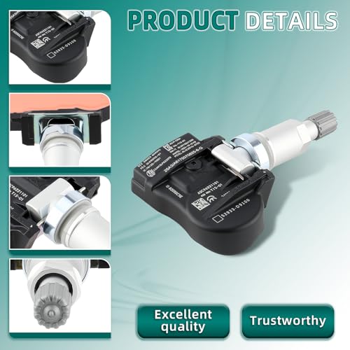AUTOKAY Set of 4 52933-D4100 TPMS Tire Pressure Sensor 433mhz for Hyundai Elantra Grandeur I30 - Image 3