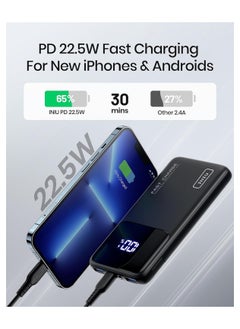 INIU 22.5W Slim Power Bank, 10500mAh USB-C Fast Charger with PD3.0 & QC4.0, LED Display Portable Battery Pack  - Image 2