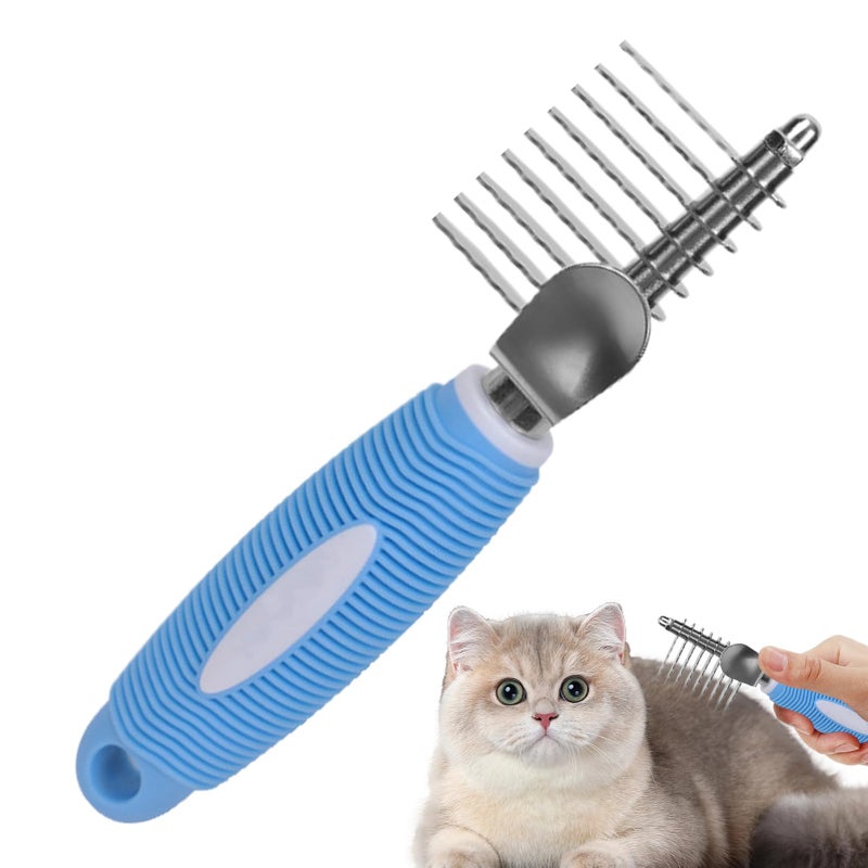 Ergonomic Metal Undercoat Deshedder Brush For Dog Cat Pet Hair Removal - Image 2