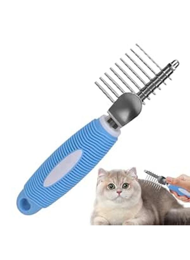 Ergonomic Metal Undercoat Deshedder Brush For Dog Cat Pet Hair Removal - Image 1