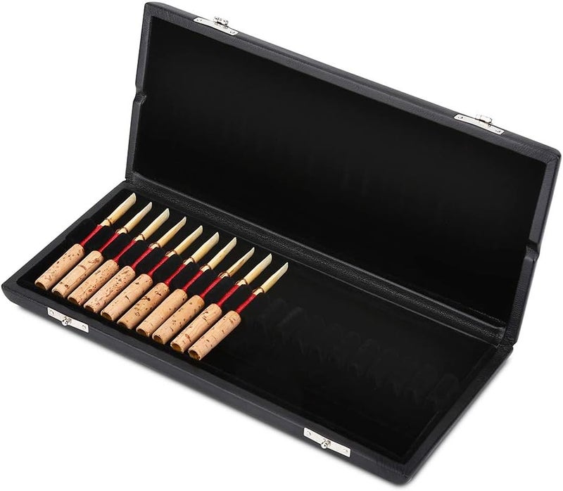 Fockety Wooden Oboe Case Storage Case Exquisite Cover Case Holder Oboe Case Oboe Accessory Solid Oboe Reeds Case for 10/12/20pcs Oboe Reeds(20 sticks) - Image 1