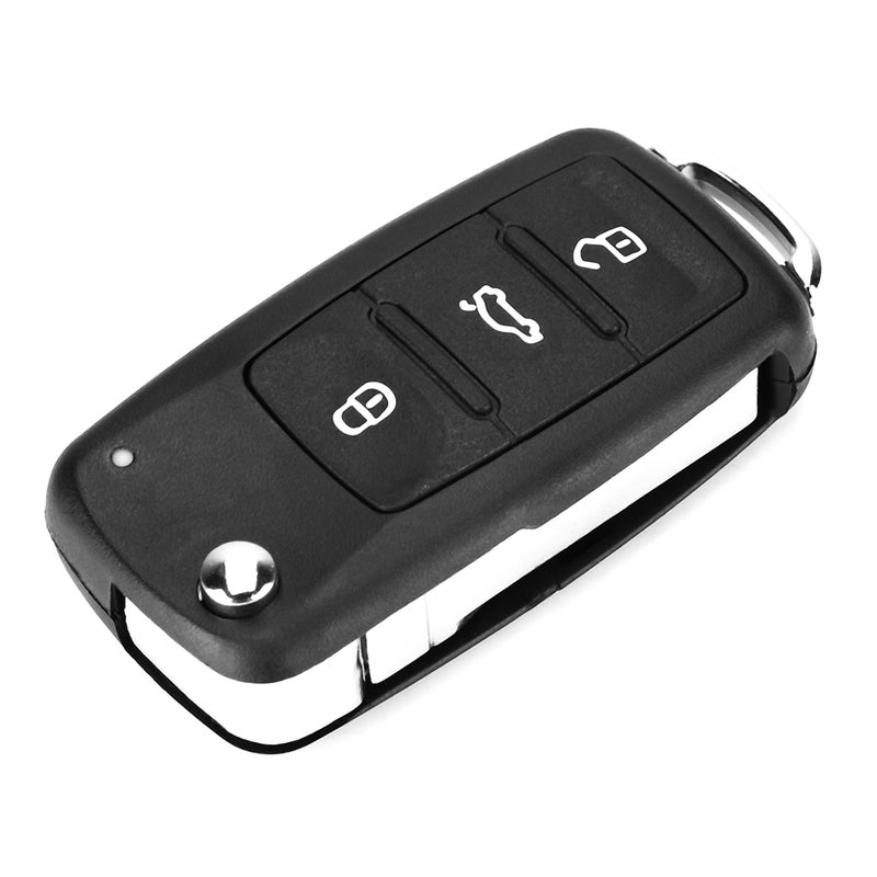 3 Button Car Remote Flip Key Fob Case Protective Cover Shell Fit for MK6 - Image 1