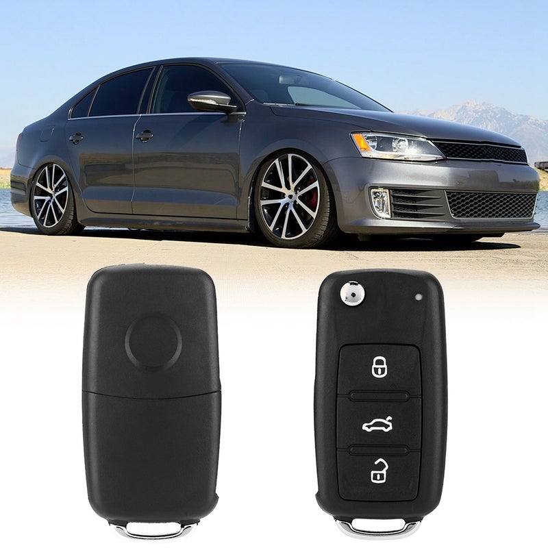 3 Button Car Remote Flip Key Fob Case Protective Cover Shell Fit for MK6 - Image 5