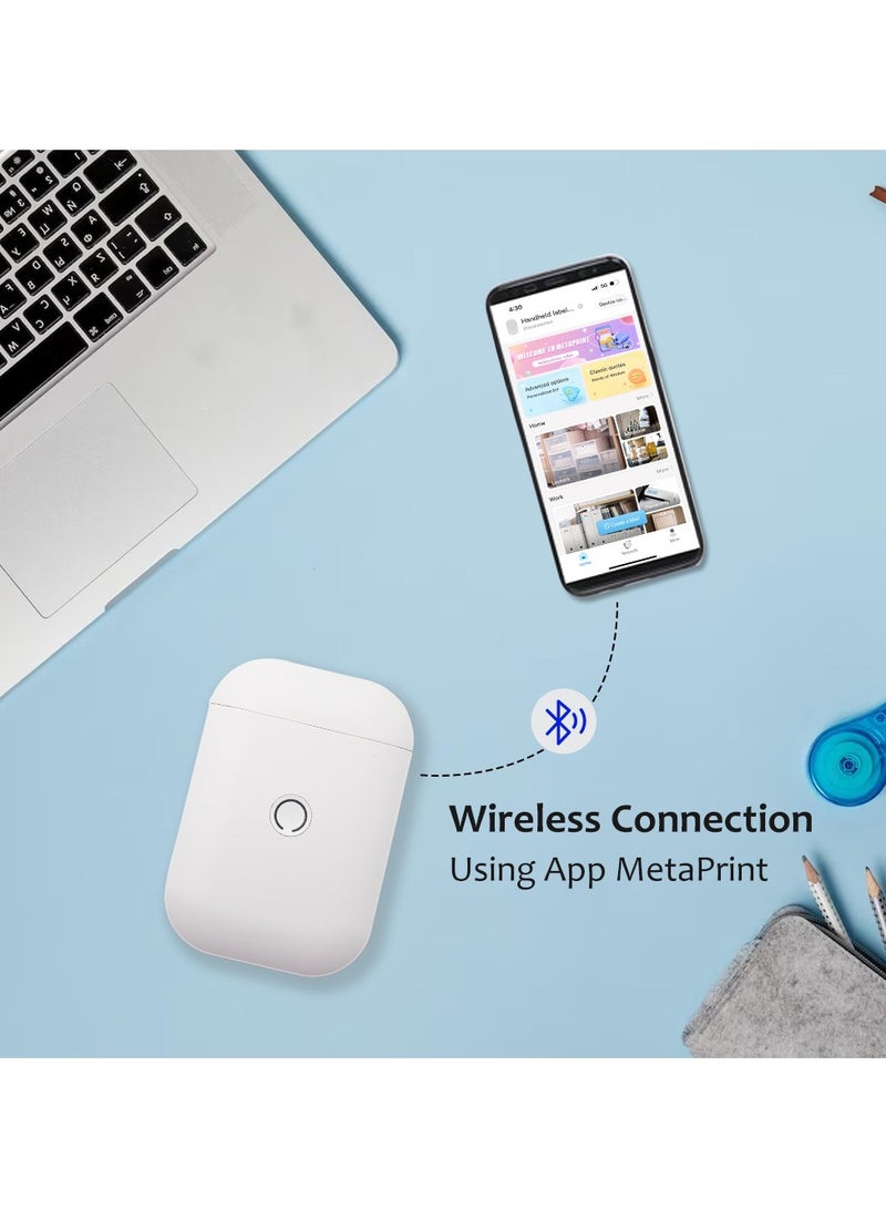 Aiyin D11s Portable Thermal Label Maker, Wireless Bluetooth Connection, iOS and Android Compatible, Rechargeable,1200 mAh Battery,USB-C,Clothing,Jewelery,Home,Kitchen, Barcode,Support English and Arabic - Image 3