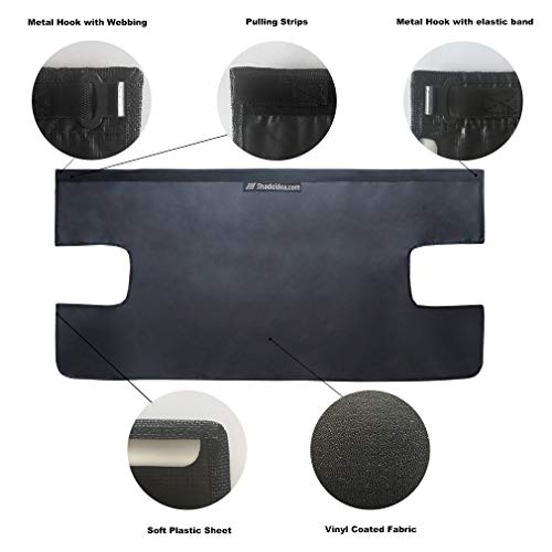 Shadeidea Tonneau Cover for Jeep Wrangler JLU (2018-Current New Model) 4 Door Rear Trunk Cover Cargo Vinyl Cover JL Unlimited Tailgate Ton Cover-Black- 3 Year Warranty - Image 4