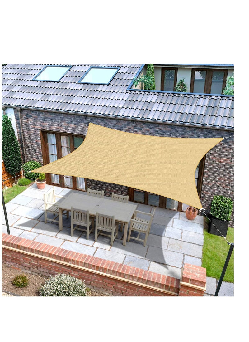 Generic - Sun Shade Sail, Waterproof Outdoor Rectangle Shade Canopy UV Block Awning, Sunrays Block Awning for Patio, Carport, Backyard, Garden and More - Image 1