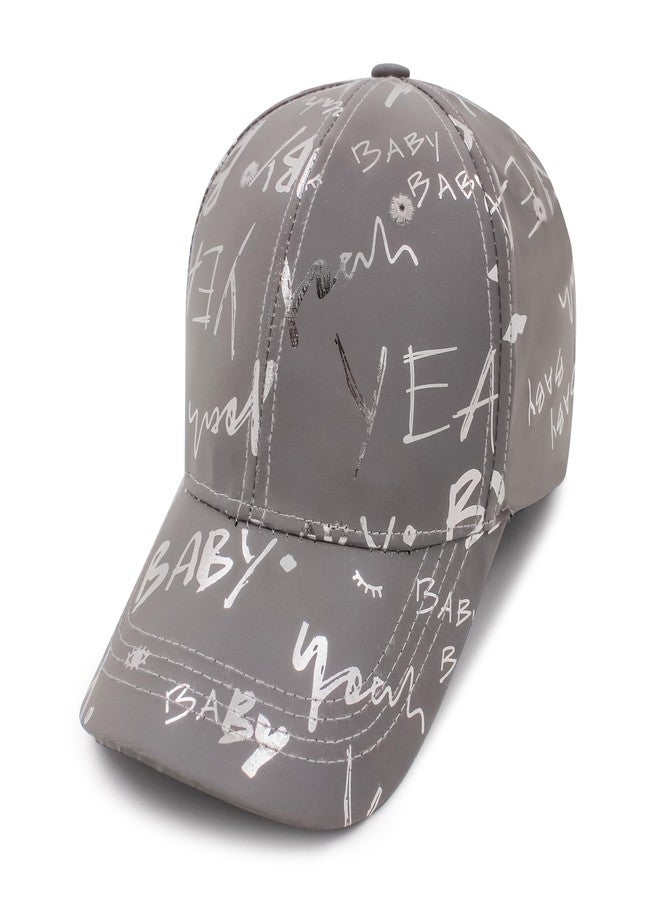 VRITRAZ Polyester Blend Stylish Baseball Caps for Women(Grey), Free Size - Image 2