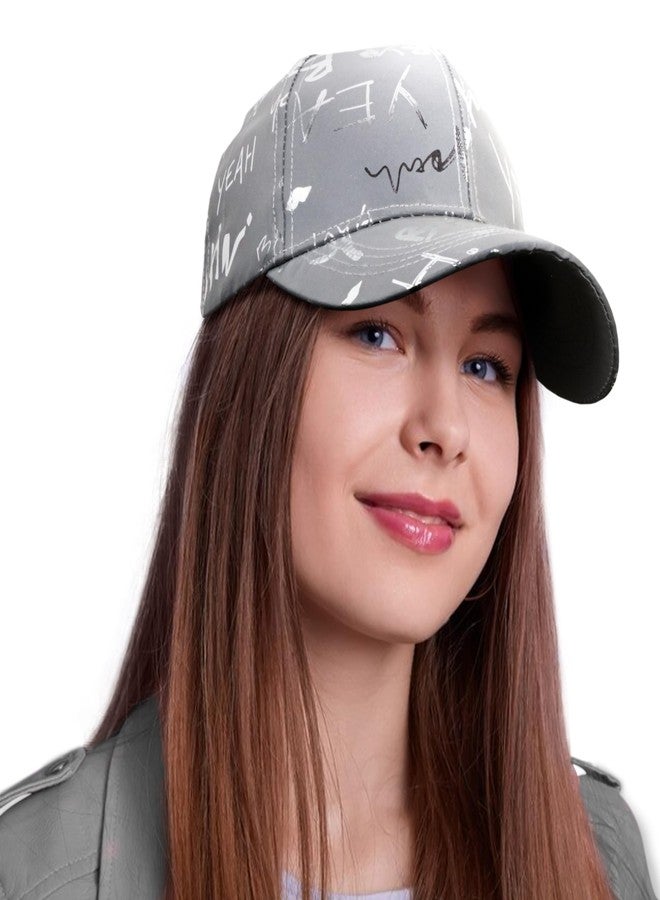 VRITRAZ Polyester Blend Stylish Baseball Caps for Women(Grey), Free Size - Image 1