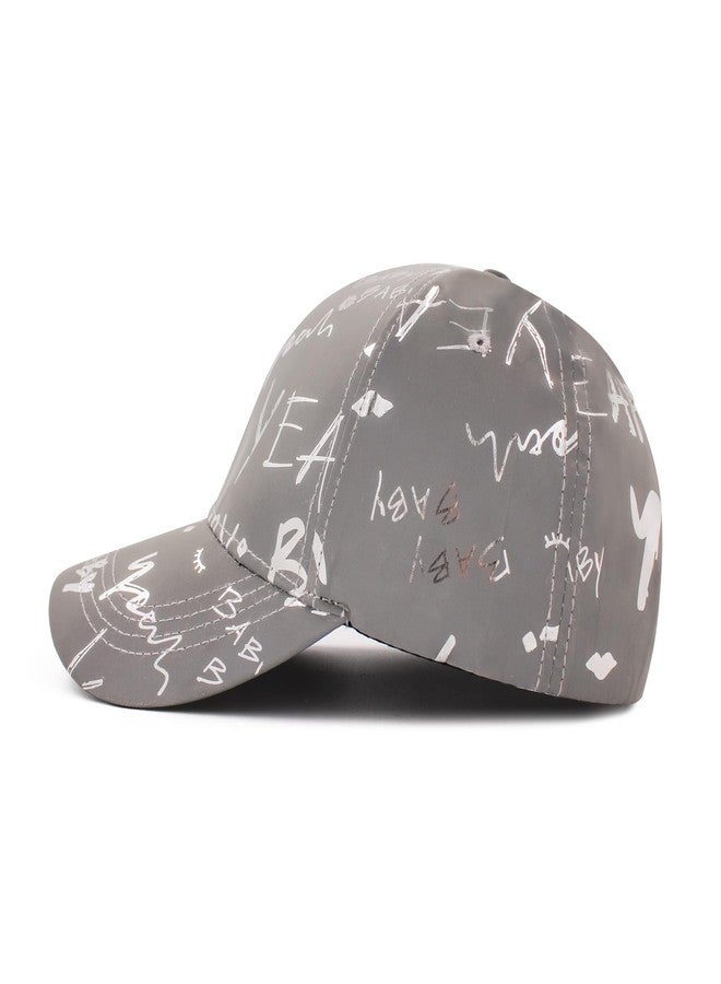 VRITRAZ Polyester Blend Stylish Baseball Caps for Women(Grey), Free Size - Image 4