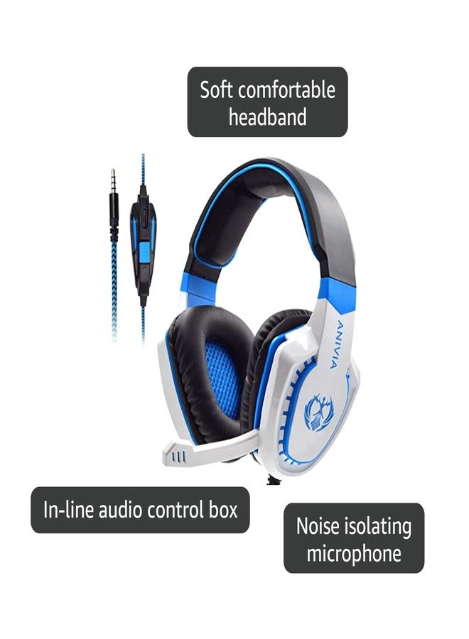 Anivia Over Ear Headphones Wired with Microphone - Stereo Surround Sound Headsets Gaming Headset with HD Mic, Bass, Noise Isolating, Volume-Control for Multi-Platforms - Image 4