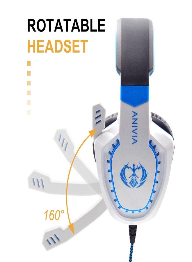 Anivia Over Ear Headphones Wired with Microphone - Stereo Surround Sound Headsets Gaming Headset with HD Mic, Bass, Noise Isolating, Volume-Control for Multi-Platforms - Image 2