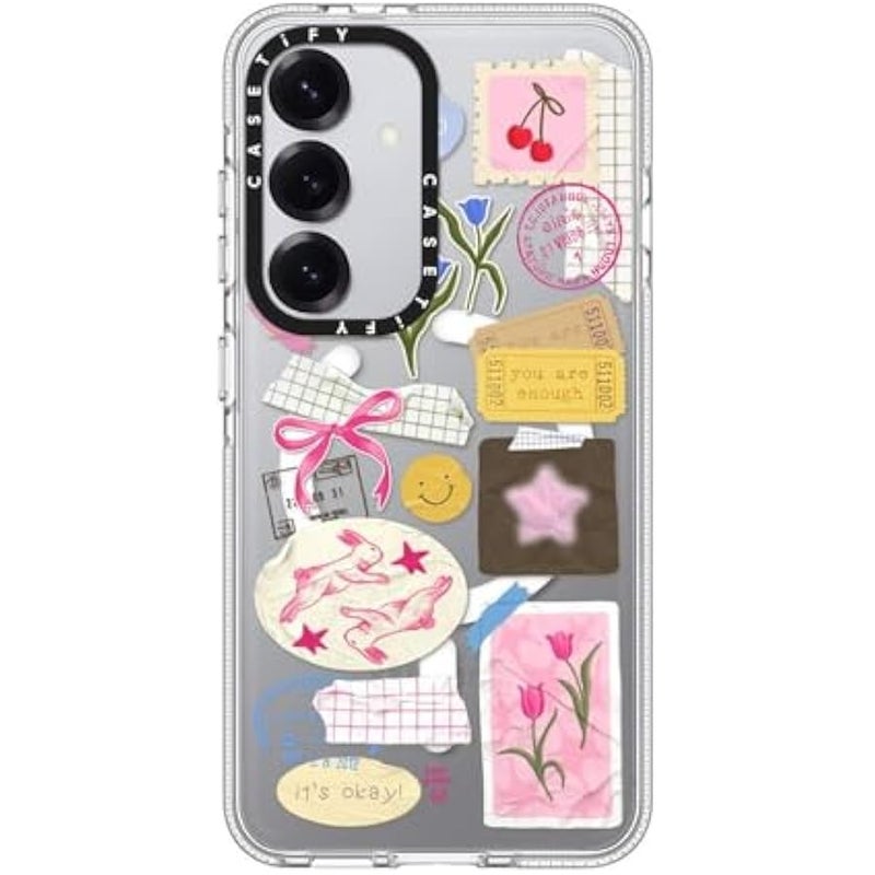 Casetify Magnetic Clear Galaxy S25 Case 【Compatible with Magsafe】 - You are Stars Collage - Image 1