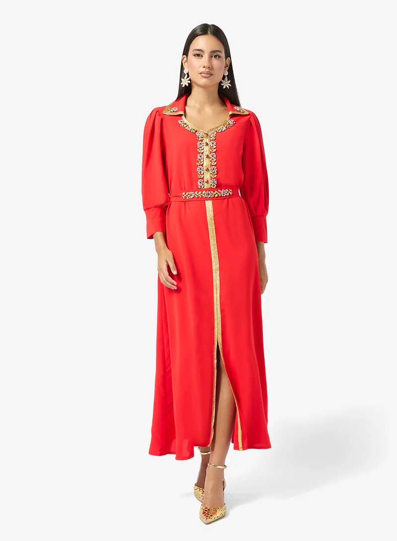 Khizana  Embellished A-line Dress for Women | Best Price UAE