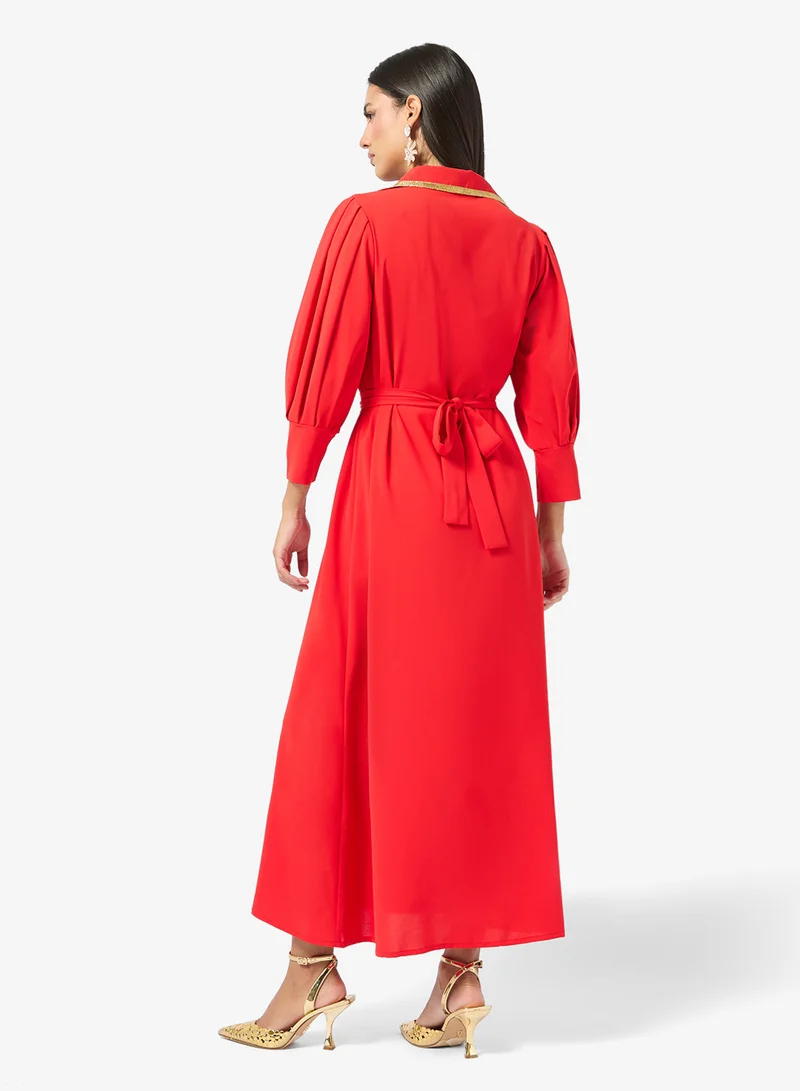 Khizana Embellished A-line Dress