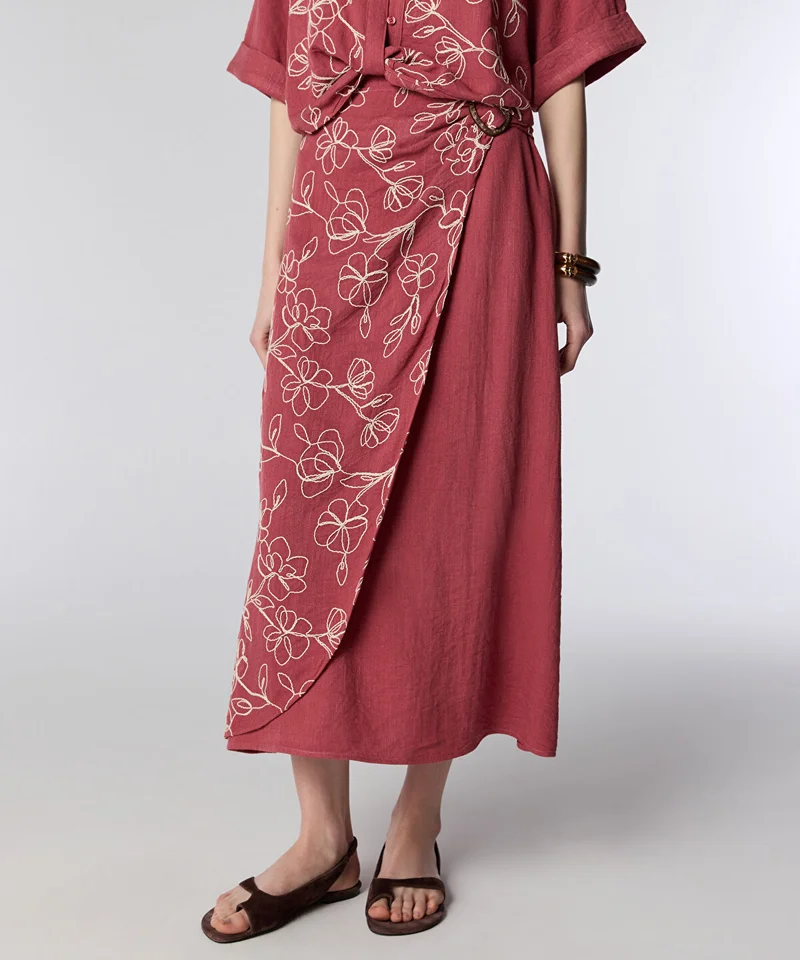 Ipekyol  Embroidered Wrap Skirt for Women | Best Price UAE