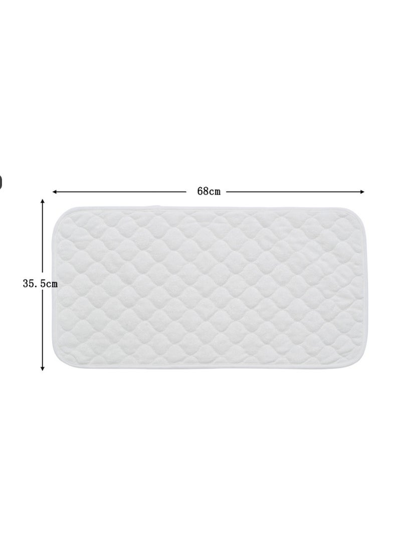Bamboo Quilted Thicker Longer Waterproof Changing Pad Liners for Babies 3 Count (White Gourd Pattern) - Image 5