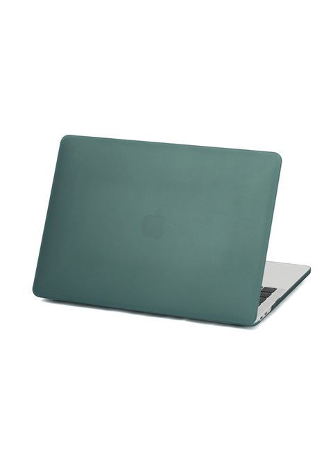 For M4 Apple Laptop Protective Case Frosted Crystal Case Macbookair Protective Case-Color:(Plane) Frosted Night Green-Applicable Model:2023air15(A2941/A3114)