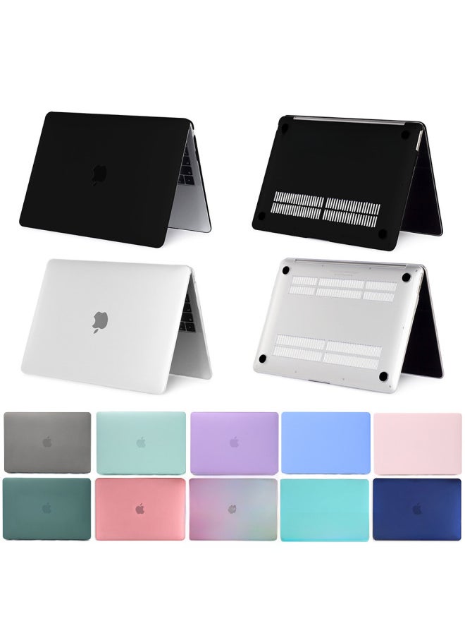 For M4 Apple Laptop Protective Case Frosted Crystal Case Macbookair Protective Case-Color:(Plane) Frosted Night Green-Applicable Model:2023air15(A2941/A3114)