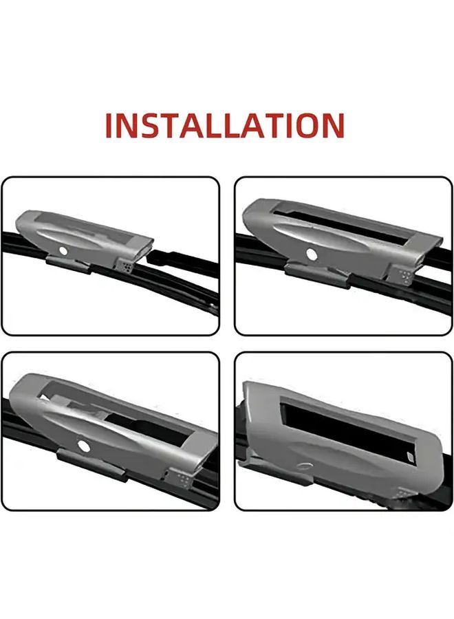 Renault Scenic 2 Front And Rear Wiper Blades Set 26 22 10 Inch 2005 2009 - Image 4
