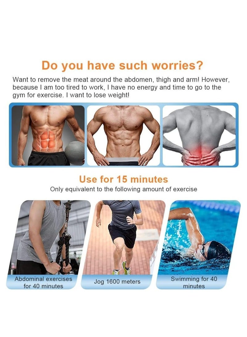 Generic ABS Muscle Stimulator, EMS Muscle Stimulator, Abdominal Toning Belt Workout Equipment, ABS Trainer Belt for Abdominal Arm Leg for Men and Women  - Image 2