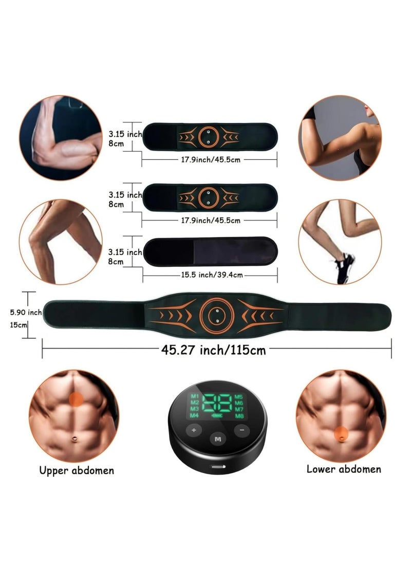 Generic ABS Muscle Stimulator, EMS Muscle Stimulator, Abdominal Toning Belt Workout Equipment, ABS Trainer Belt for Abdominal Arm Leg for Men and Women  - Image 4