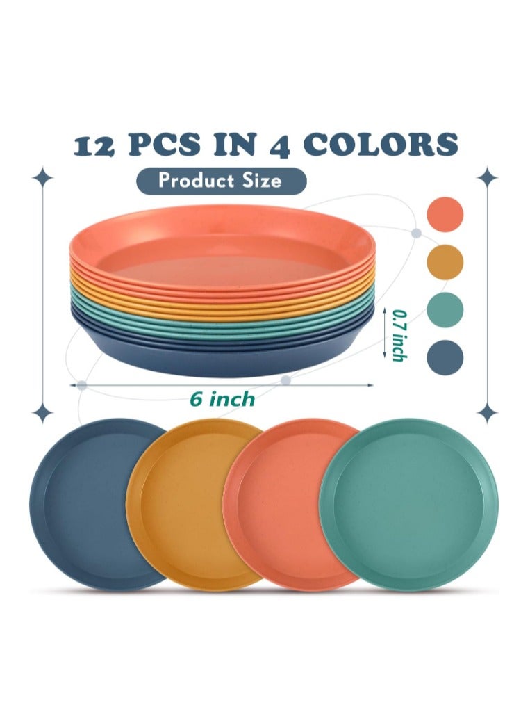 12 قطعة أطباق للقطط، أوعية طعام واسعة، طبق صغير للحيوانات الأليفة للقطط الصغيرة والقطط ذات الأرجل القصيرة، 4 الوان - Image 5