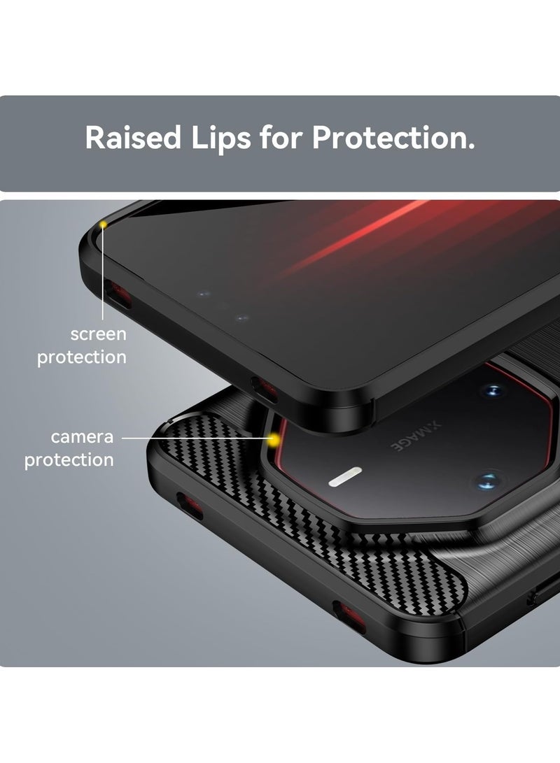 هواوي ماتي 60 رس الطبعة النهائية رقيقة ألياف الكربون لينة قذيفة ، المدمج في وسادة الهواء التكنولوجيا ، صدمة مقاومة ، خدش واقية و قطرة واقية جراب هاتف - Image 5