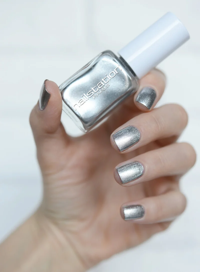 Nailstation Nailstation | argentique | Metallic Silver Shimmer Nail Polish
