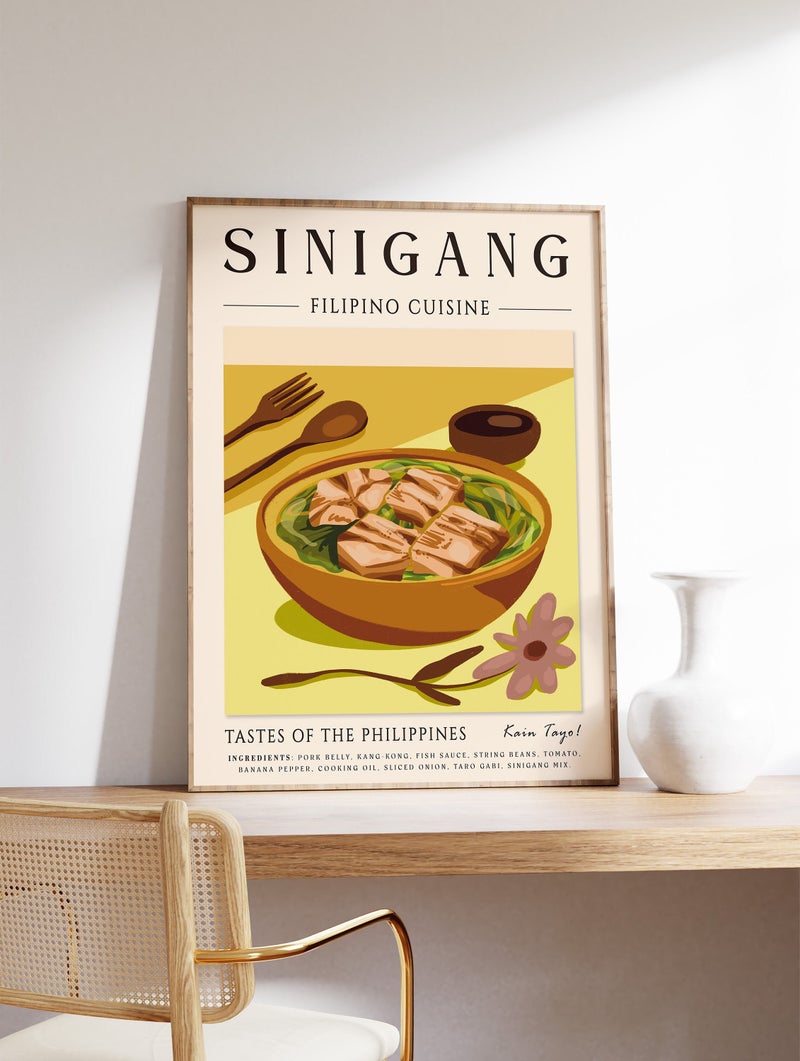 TNESSENTIAL Sinigang Filipino Food Print, Kitchen Poster - Image 1