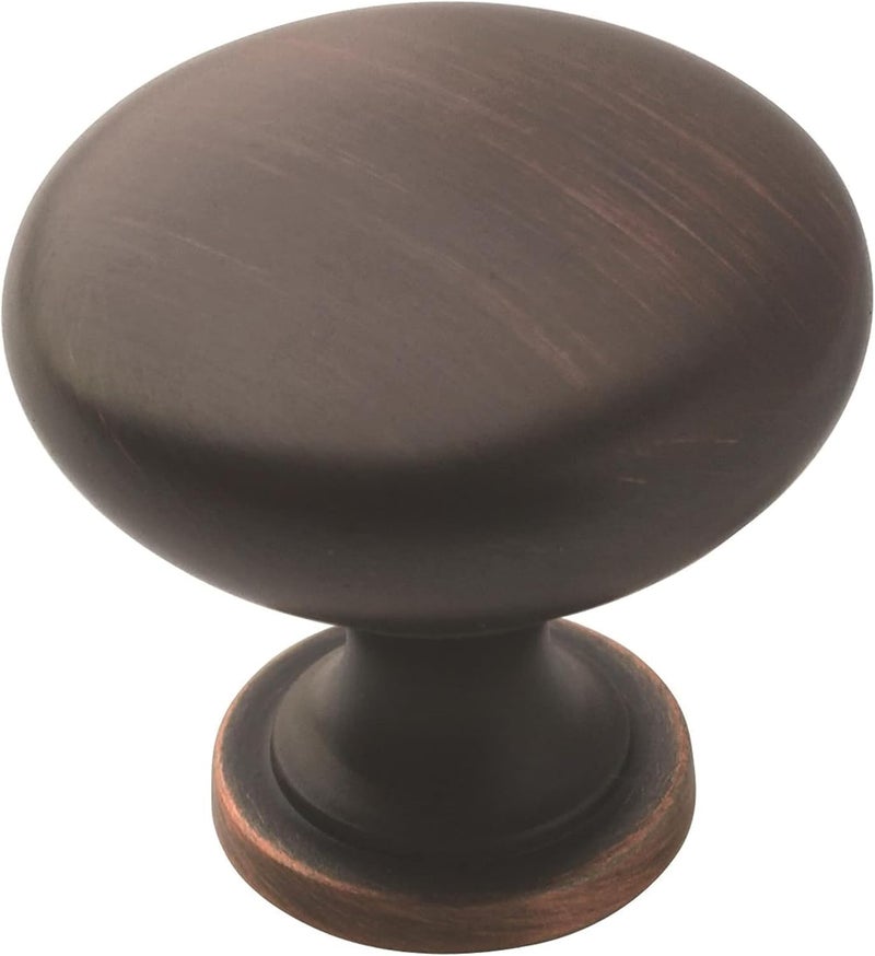 Amerock | Cabinet Knob | Oil Rubbed Bronze | 1-1/4 inch (32 mm) Diameter | Edona | 10 Pack | Drawer Knob | Cabinet Hardware - Image 1