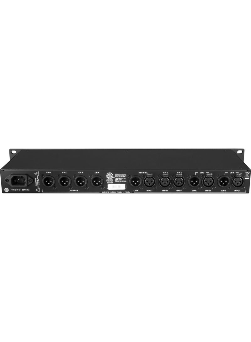WHARFEDALE وحدة التحكم الرقمية XC44N مع 4 مدخلات و 4 مخرجات ودعم DSP Dante - Image 1