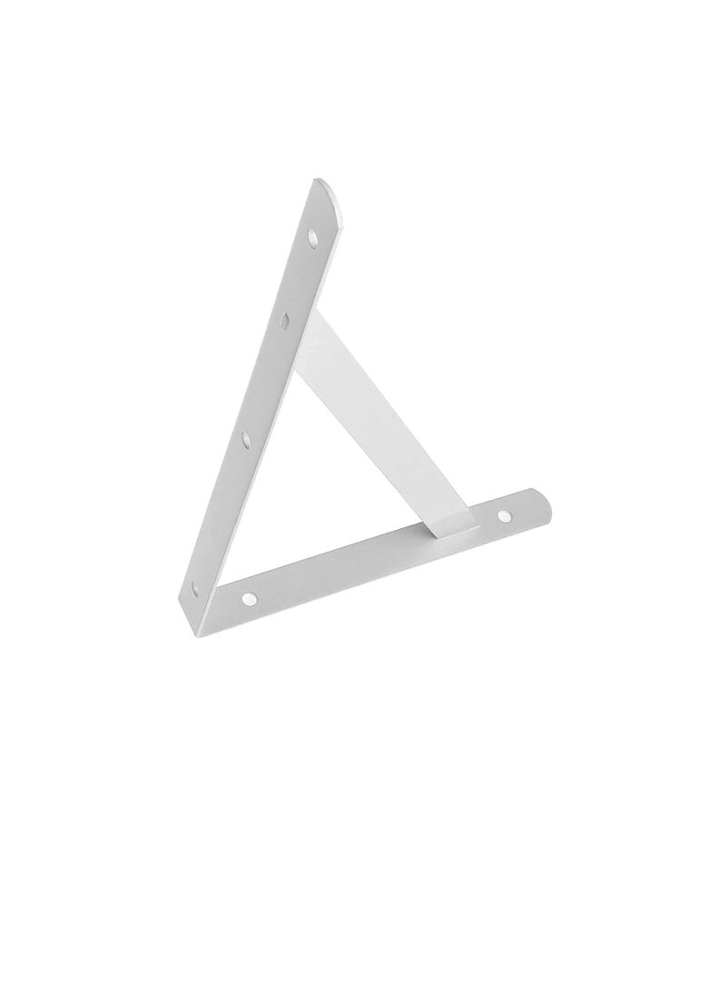 Robustline Heavy Duty One Pair Shelf Brackets 9" x 12", Floating Shelves Tripod Triangle Shelf L Brackets, 90 Degree Angle Wall Mounted Shelf Supporter Bracket Frame - Image 1