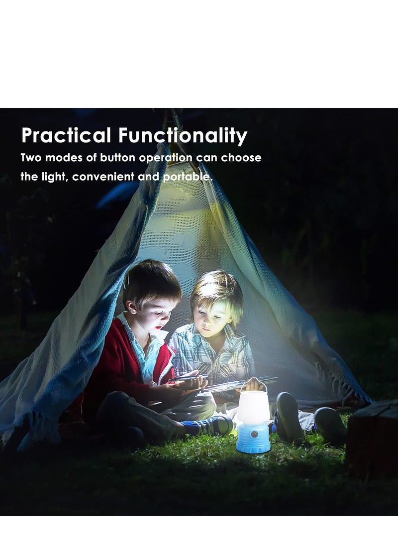 Captaintech Portable Outdoor Camping Light, Lanterns Battery Powered Led, with Flame Flicker Lighting Mode, 600Lm, for Kids Camping Chair, Bedroom, Festival, Party Decoration and Outdoor(2 PCS) - Image 5