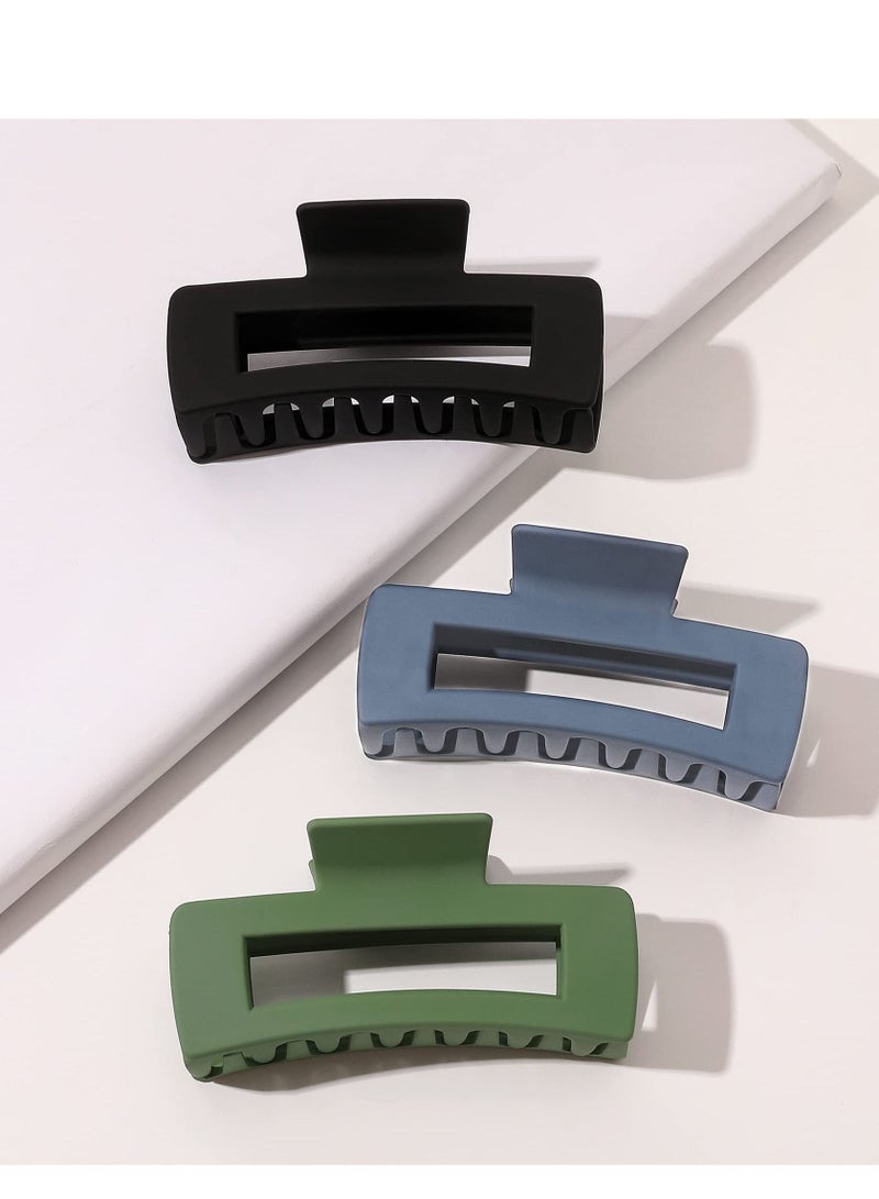 KASTWAVE Large Hair Claw Clips for Women - Claw Hair Clips for Thick Hair Matte Claw Clip for Women Hair Accessories Strong Hold Girls French Design Jaw Barrettes Gift for Long Curly Hair Clamps - Image 5