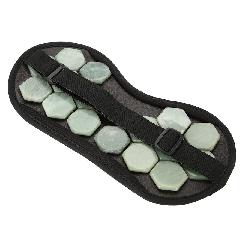 Natural Jade Stone Germanium Eye Mask Magnet Therapy Sleeping Eyeshade Health Care Jade Stone - Image 4