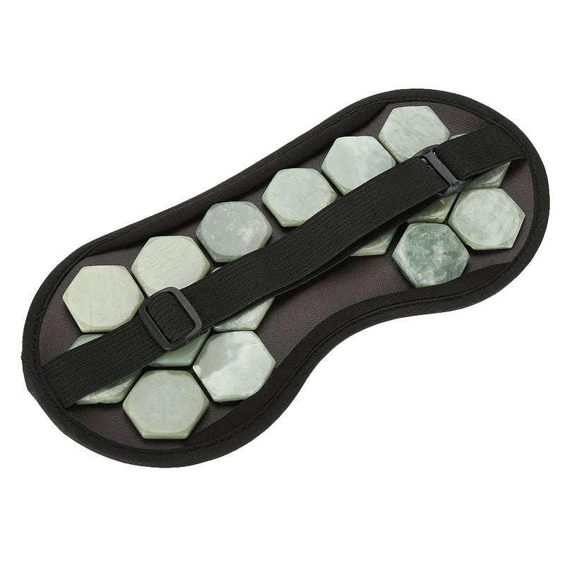Natural Jade Stone Germanium Eye Mask Magnet Therapy Sleeping Eyeshade Health Care Jade Stone - Image 5