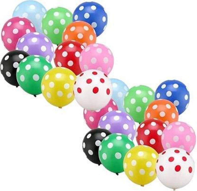 SOI (Pack of 50) Polka Dots Multicolor Balloons - Image 1