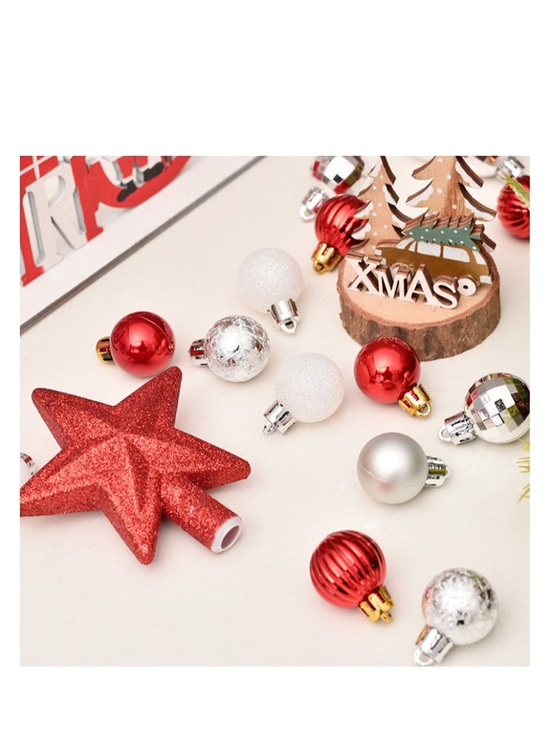 30-Piece Tree Hanging Decorations Balls Set 3cm - Image 3