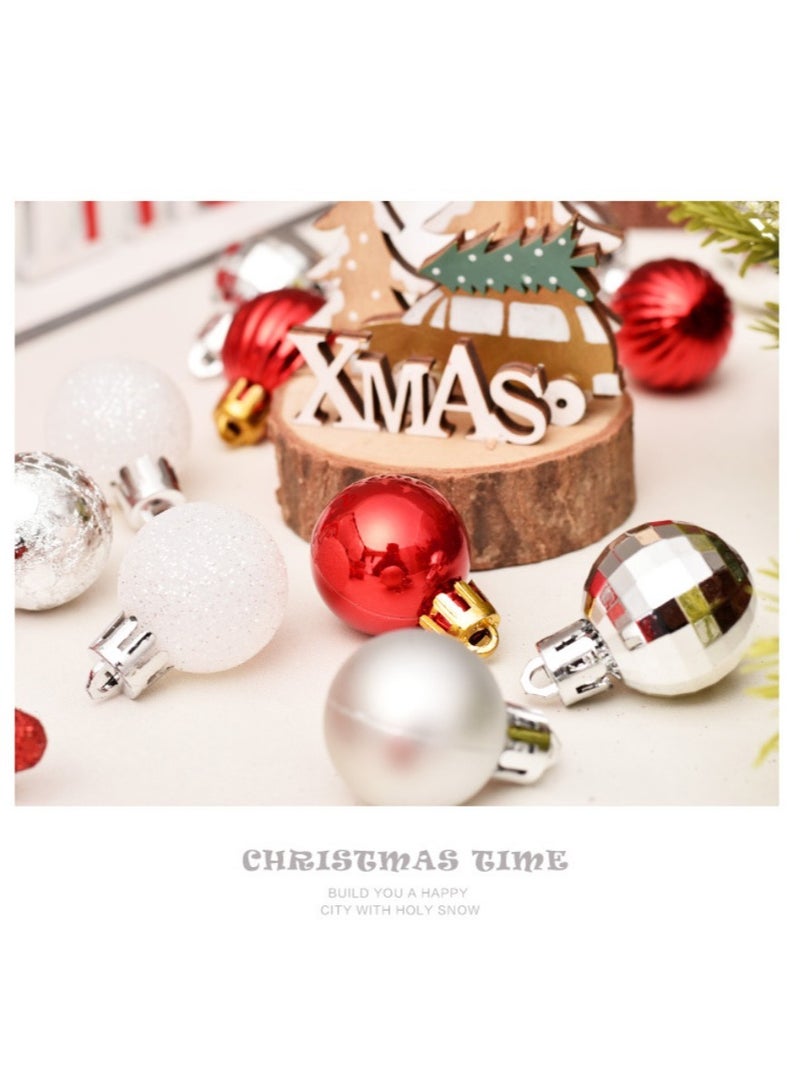 30-Piece Tree Hanging Decorations Balls Set 3cm - Image 2