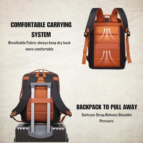 TOURTIER Stylish Laptop Backpack for Men & Women with USB Charging Port, Compatible Laptop 15.5-inch (BLACK) - Image 3