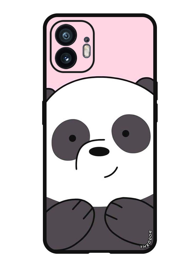 Theodor Protective Case Anti Scratch Shock Proof Bumper Cover For Nothing Phone (2) Panda Smiling - Image 1
