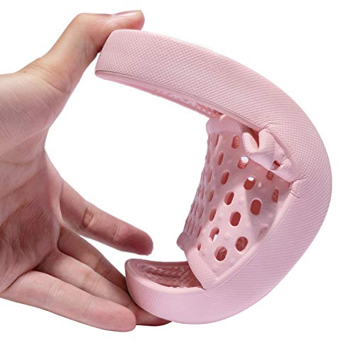 WOTTE Shower Sandals Women Quick Drying Bath Slippers Non Slip Dorm Shoes Size 8 Pink - Image 2