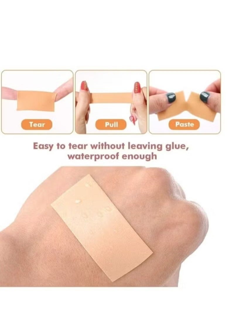 4 Rolls Foot Hand Care Protector Sticker, Heel for Men and Women Heel Sticker Silicone Gel Protector, Waterproof Foam Heel Sticker Tape for Feet Toe Finger to Prevention Blister, Chafing, Friction - Image 3