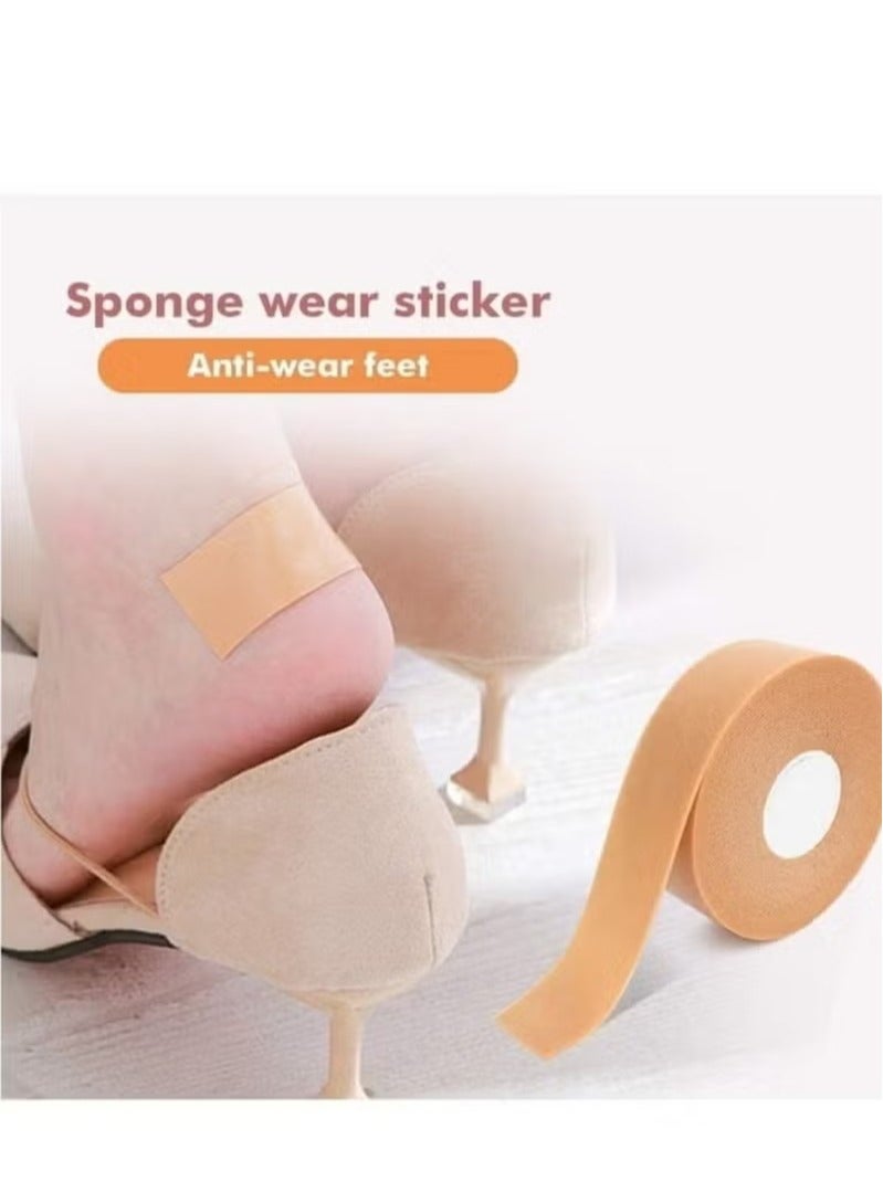 4 Rolls Foot Hand Care Protector Sticker, Heel for Men and Women Heel Sticker Silicone Gel Protector, Waterproof Foam Heel Sticker Tape for Feet Toe Finger to Prevention Blister, Chafing, Friction - Image 4
