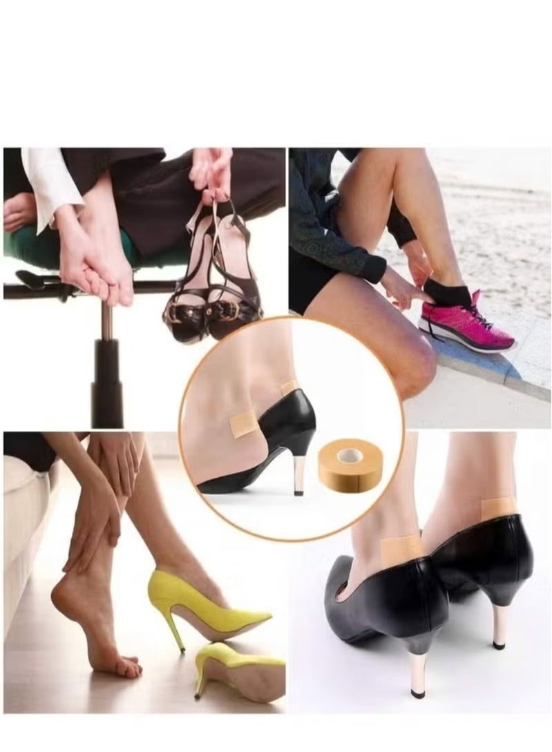 4 Rolls Foot Hand Care Protector Sticker, Heel for Men and Women Heel Sticker Silicone Gel Protector, Waterproof Foam Heel Sticker Tape for Feet Toe Finger to Prevention Blister, Chafing, Friction - Image 5