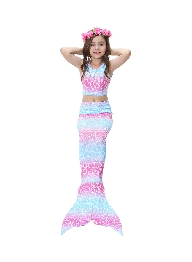 NIBEMINENT 3-Piece Mermaid Themed Costume Set 130cm - Image 2